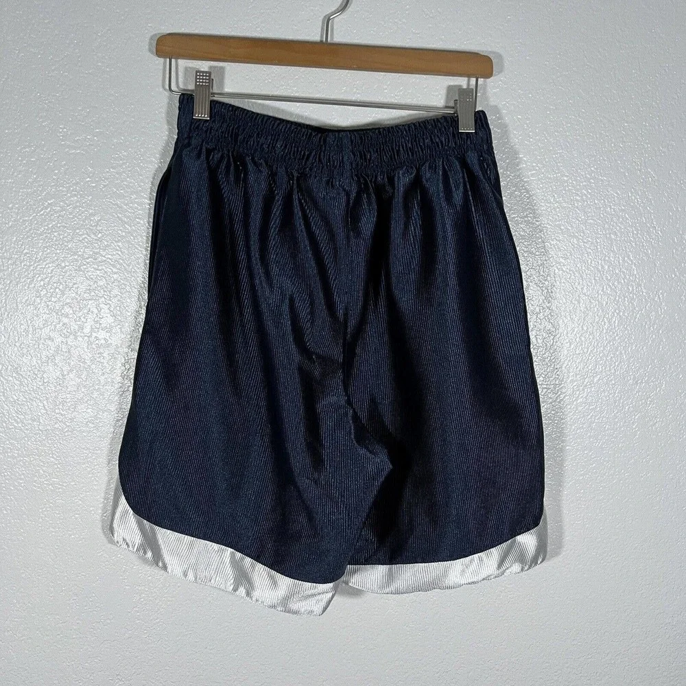 Vintage Nike Basketball‎ Dazzle Shorts Men's Medium Navy Pockets Activewear Y2K